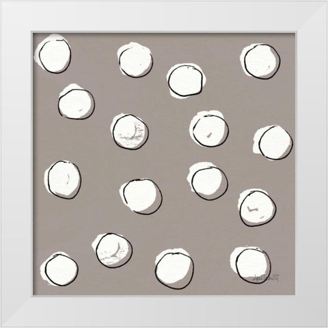 Chic Accents Pattern VIIE White Modern Wood Framed Art Print by Tavoletti, Anne
