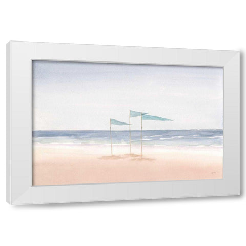Salento Coast I White Modern Wood Framed Art Print by Wiens, James