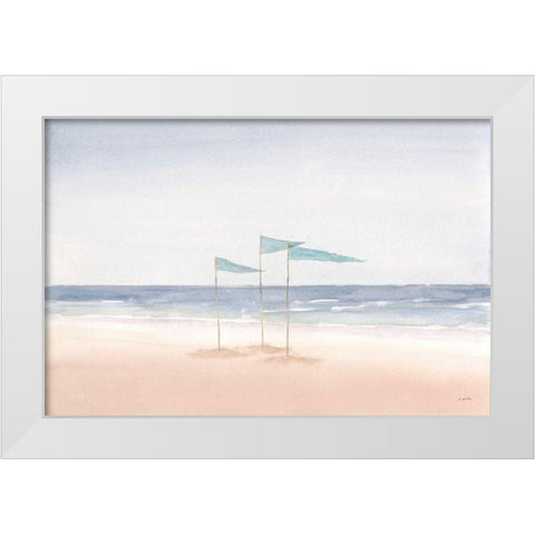 Salento Coast I White Modern Wood Framed Art Print by Wiens, James