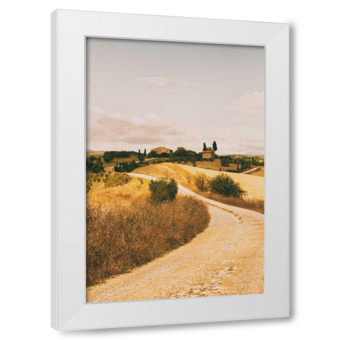 Strada Bianca II White Modern Wood Framed Art Print by Aledanda