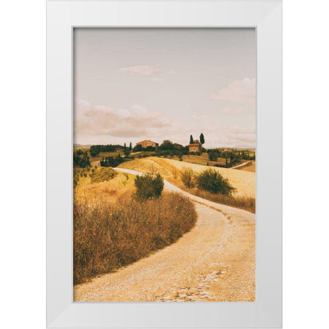 Strada Bianca II White Modern Wood Framed Art Print by Aledanda