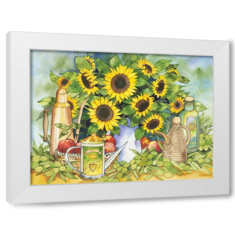 Tuscan Day White Modern Wood Framed Art Print by McKenna, Kathleen Parr