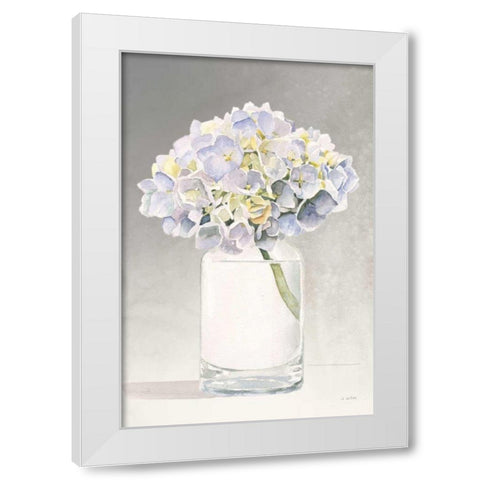 Tranquil Blossoms III White Modern Wood Framed Art Print by Wiens, James