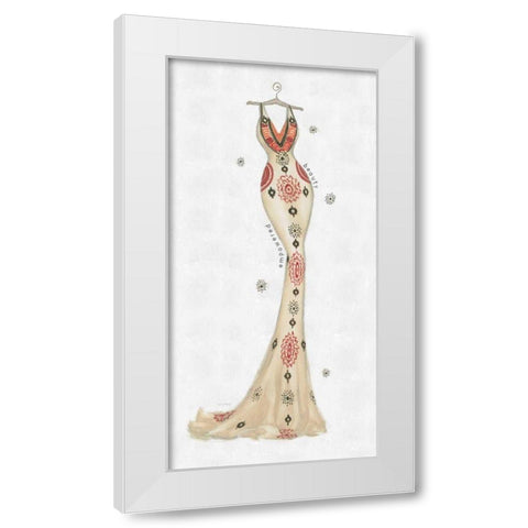 Empowered Beauty I White Modern Wood Framed Art Print by Adams, Emily