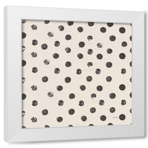 Halloween Whimsy Pattern IIE White Modern Wood Framed Art Print by Prahl, Courtney