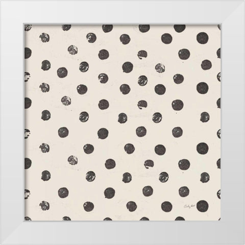 Halloween Whimsy Pattern IIE White Modern Wood Framed Art Print by Prahl, Courtney