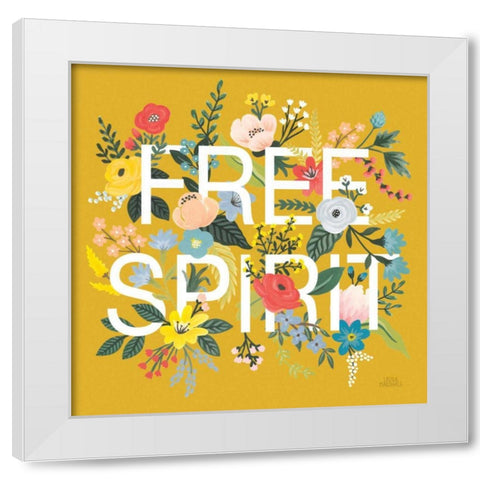 Wild Garden II White Modern Wood Framed Art Print by Marshall, Laura