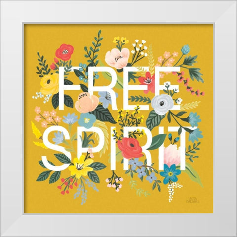 Wild Garden II White Modern Wood Framed Art Print by Marshall, Laura
