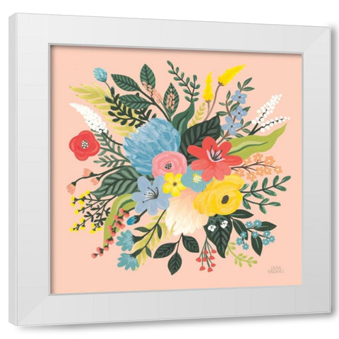 Wild Garden VI White Modern Wood Framed Art Print by Marshall, Laura