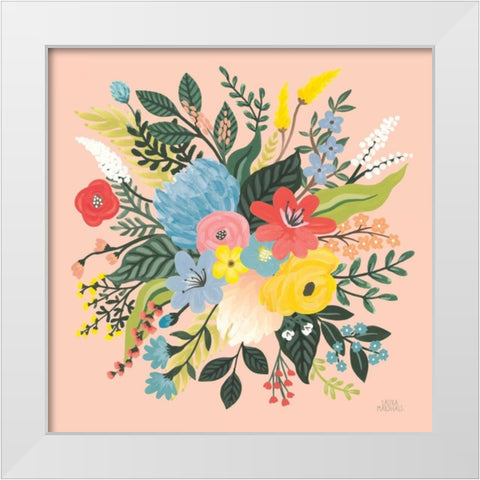 Wild Garden VI White Modern Wood Framed Art Print by Marshall, Laura