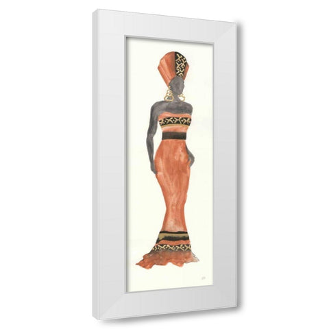 Global Fashion I White Modern Wood Framed Art Print by Paschke, Chris