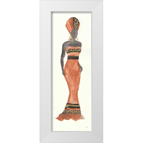 Global Fashion I White Modern Wood Framed Art Print by Paschke, Chris