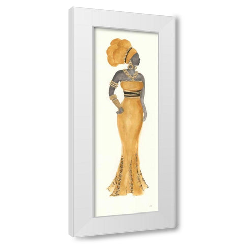 Global Fashion III White Modern Wood Framed Art Print by Paschke, Chris