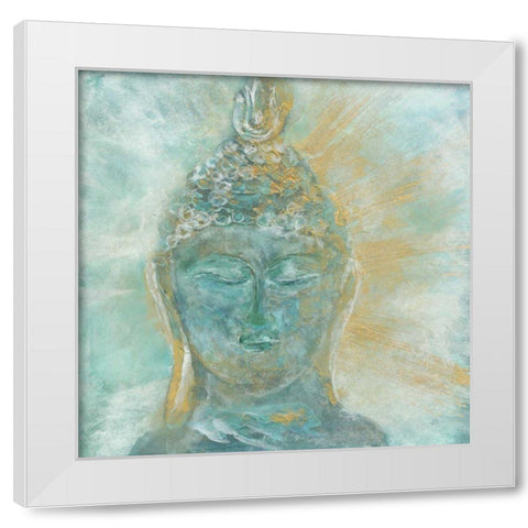 Buddha Bright II White Modern Wood Framed Art Print by Paschke, Chris