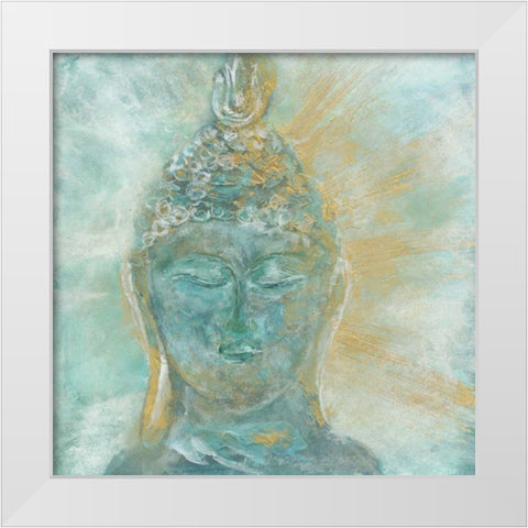 Buddha Bright II White Modern Wood Framed Art Print by Paschke, Chris