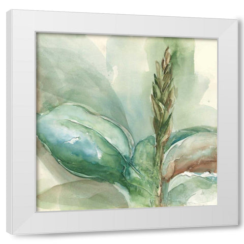 Exotic Flower I White Modern Wood Framed Art Print by Paschke, Chris