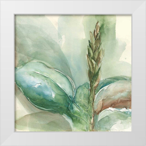 Exotic Flower I White Modern Wood Framed Art Print by Paschke, Chris