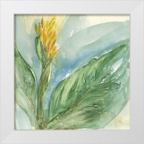 Exotic Flower II White Modern Wood Framed Art Print by Paschke, Chris