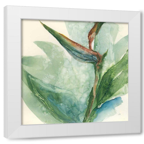 Exotic Flower III White Modern Wood Framed Art Print by Paschke, Chris