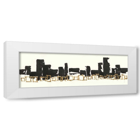 Gilded Boxes I White Modern Wood Framed Art Print by Paschke, Chris