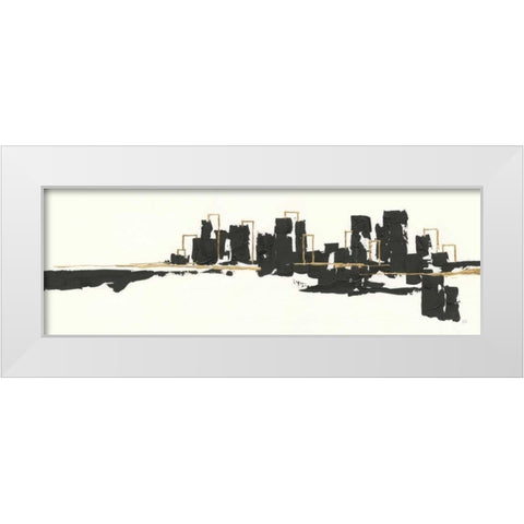 Gilded City I White Modern Wood Framed Art Print by Paschke, Chris