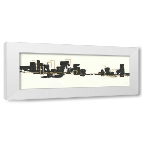 Gilded City II White Modern Wood Framed Art Print by Paschke, Chris