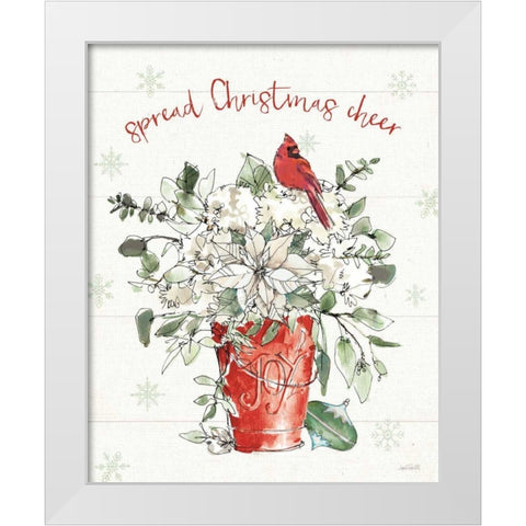Modern Farmhouse V Christmas White Modern Wood Framed Art Print by Tavoletti, Anne
