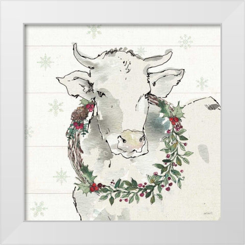 Modern Farmhouse XII Christmas White Modern Wood Framed Art Print by Tavoletti, Anne