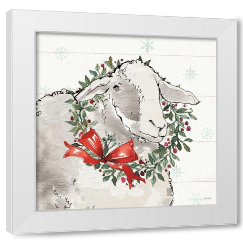 Modern Farmhouse XIII Christmas White Modern Wood Framed Art Print by Tavoletti, Anne