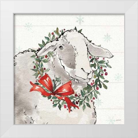 Modern Farmhouse XIII Christmas White Modern Wood Framed Art Print by Tavoletti, Anne