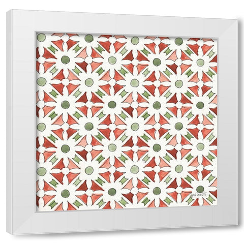 Modern Farmhouse Pattern IIA Christmas White Modern Wood Framed Art Print by Tavoletti, Anne