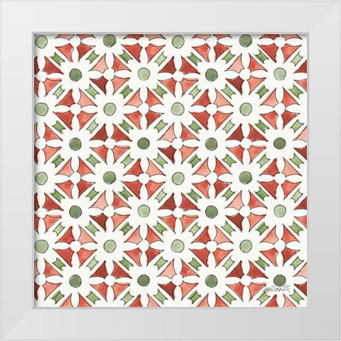 Modern Farmhouse Pattern IIA Christmas White Modern Wood Framed Art Print by Tavoletti, Anne