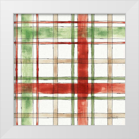Modern Farmhouse Pattern III Christmas White Modern Wood Framed Art Print by Tavoletti, Anne