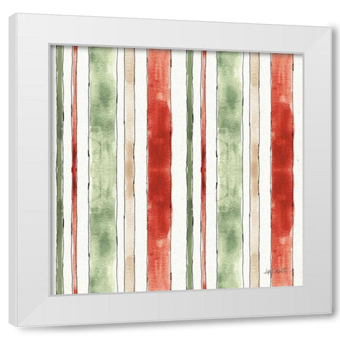 Modern Farmhouse Pattern V Christmas White Modern Wood Framed Art Print by Tavoletti, Anne