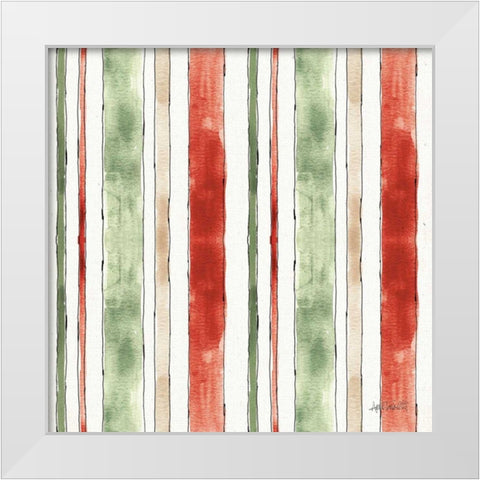 Modern Farmhouse Pattern V Christmas White Modern Wood Framed Art Print by Tavoletti, Anne