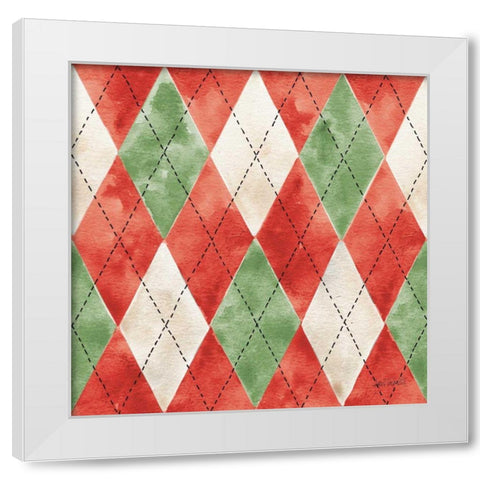 Modern Farmhouse Pattern VII Christmas White Modern Wood Framed Art Print by Tavoletti, Anne