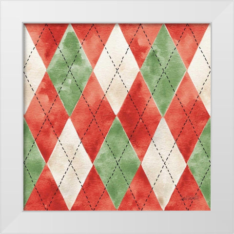 Modern Farmhouse Pattern VII Christmas White Modern Wood Framed Art Print by Tavoletti, Anne
