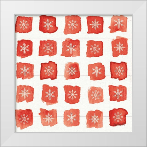 Modern Farmhouse Pattern VIIIA Christmas White Modern Wood Framed Art Print by Tavoletti, Anne