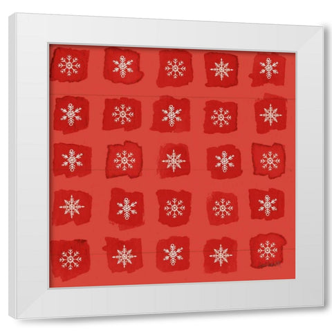 Modern Farmhouse Pattern VIIIC Christmas White Modern Wood Framed Art Print by Tavoletti, Anne