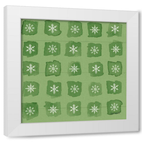 Modern Farmhouse Pattern VIIID Christmas White Modern Wood Framed Art Print by Tavoletti, Anne