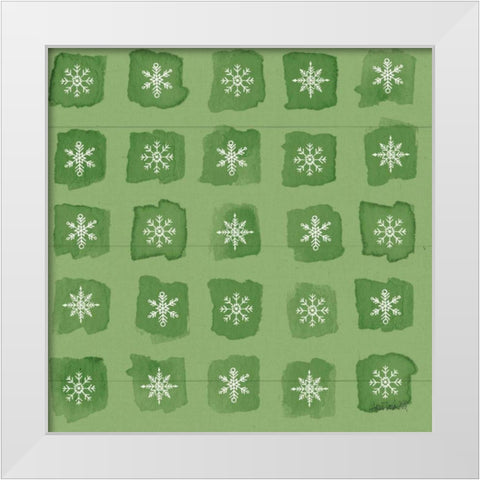 Modern Farmhouse Pattern VIIID Christmas White Modern Wood Framed Art Print by Tavoletti, Anne