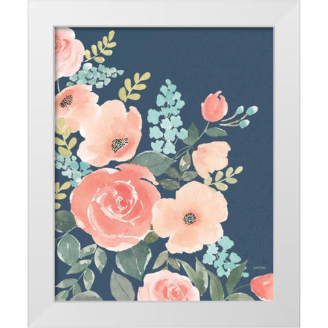 Blooming Delight I Sage White Modern Wood Framed Art Print by Jackson, Jenaya