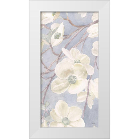 Breezy Blossoms II Sage White Modern Wood Framed Art Print by Wiens, James