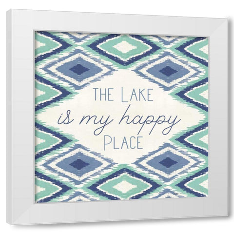 Otomi Lake XII White Modern Wood Framed Art Print by Charron, Veronique