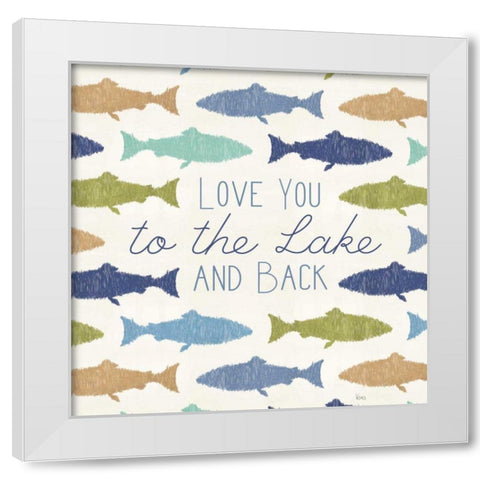 Otomi Lake XIV White Modern Wood Framed Art Print by Charron, Veronique