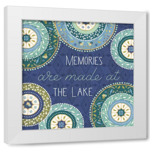 Otomi Lake XV White Modern Wood Framed Art Print by Charron, Veronique