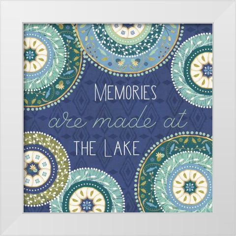 Otomi Lake XV White Modern Wood Framed Art Print by Charron, Veronique