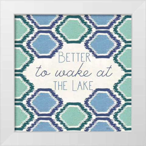 Otomi Lake XVI White Modern Wood Framed Art Print by Charron, Veronique