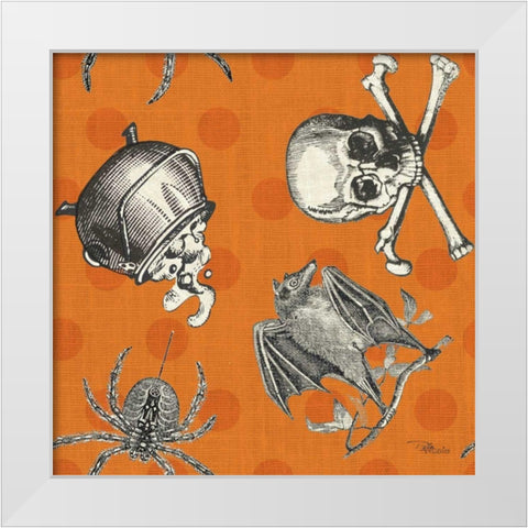 Be Scary Pattern IB White Modern Wood Framed Art Print by Pela Studio