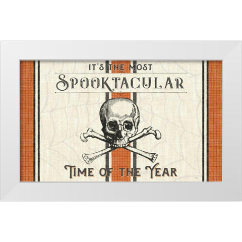 Be Scary I White Modern Wood Framed Art Print by Pela Studio